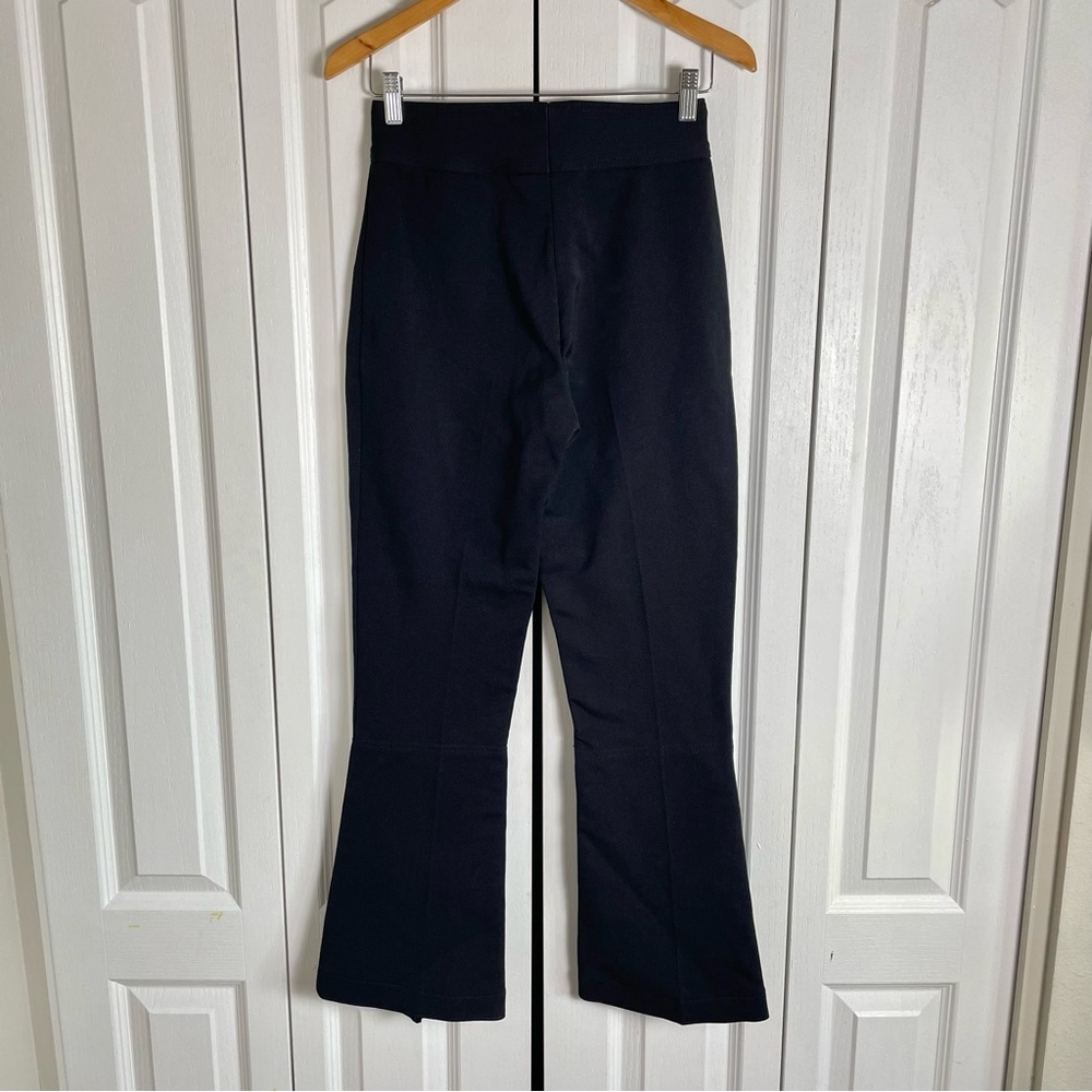 Vintage Flare Ski Snow Pants Womens 8 Black Made in USA Nylon Wool blend Stirrup - Picture 6 of 15